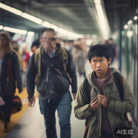 8岁孩子误入7车厢,家长3车厢焦急寻找!