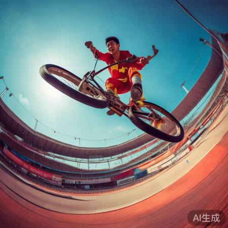 自由式小轮车亚运首金诞生!历史性突破!