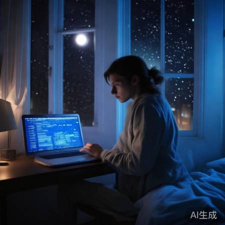 晚用电子设备伤睡眠