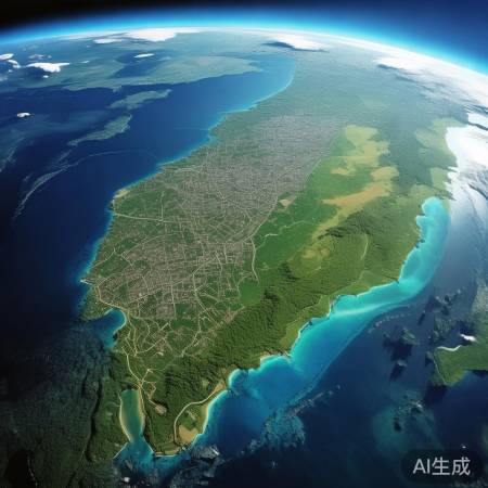 太空视角下的台湾震撼人心